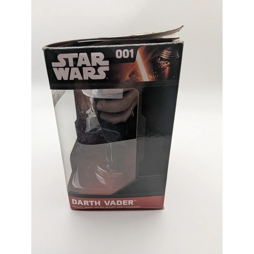 Star Wars Darth Vader Mighty Minis Micro USB Charger Power Bank Box Damaged